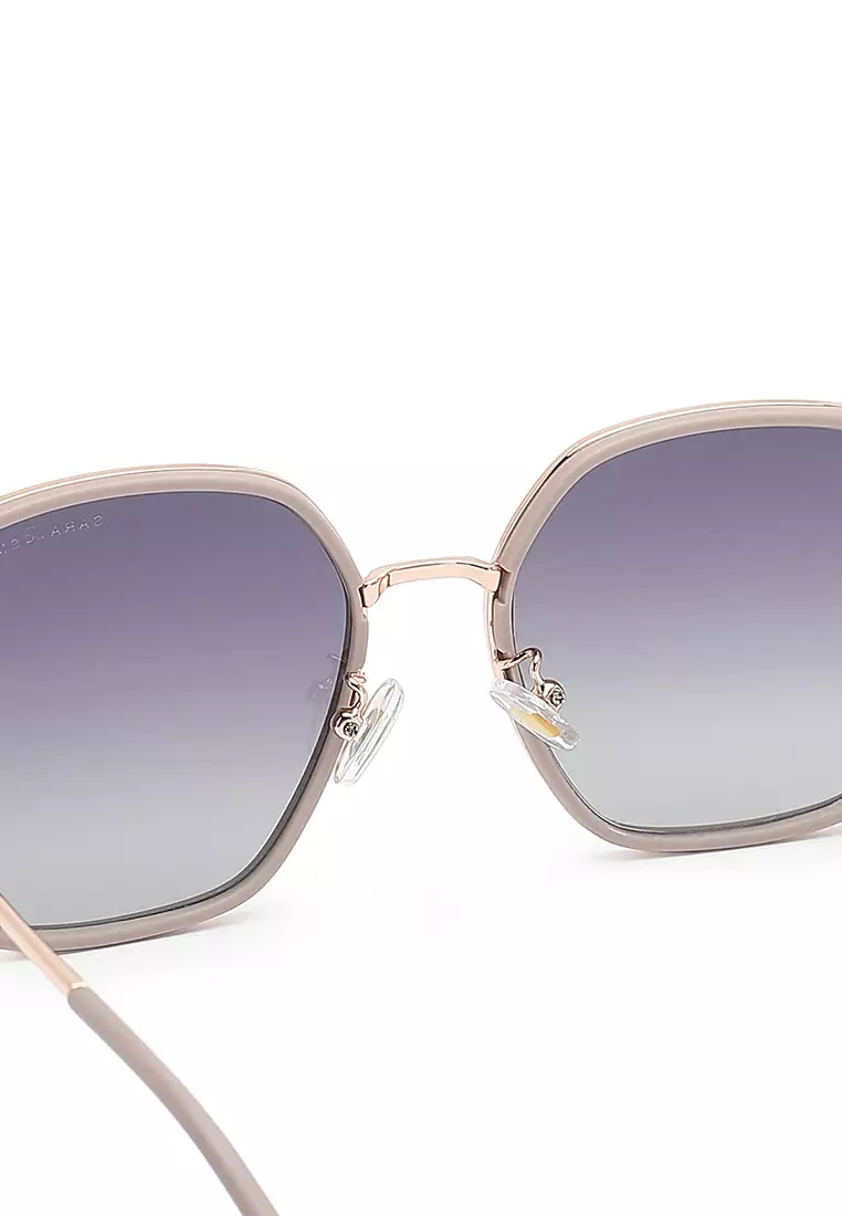 Unisex Fashion Sunglasses (Kacamata Hitam) - Ungu / Abu-Abu