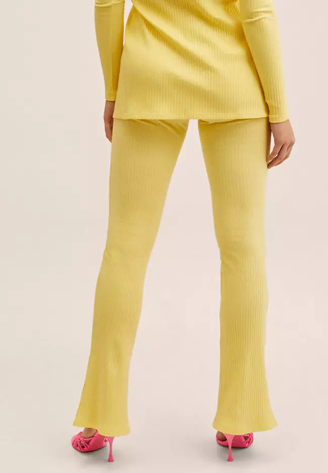 Side Slit Knit Trousers