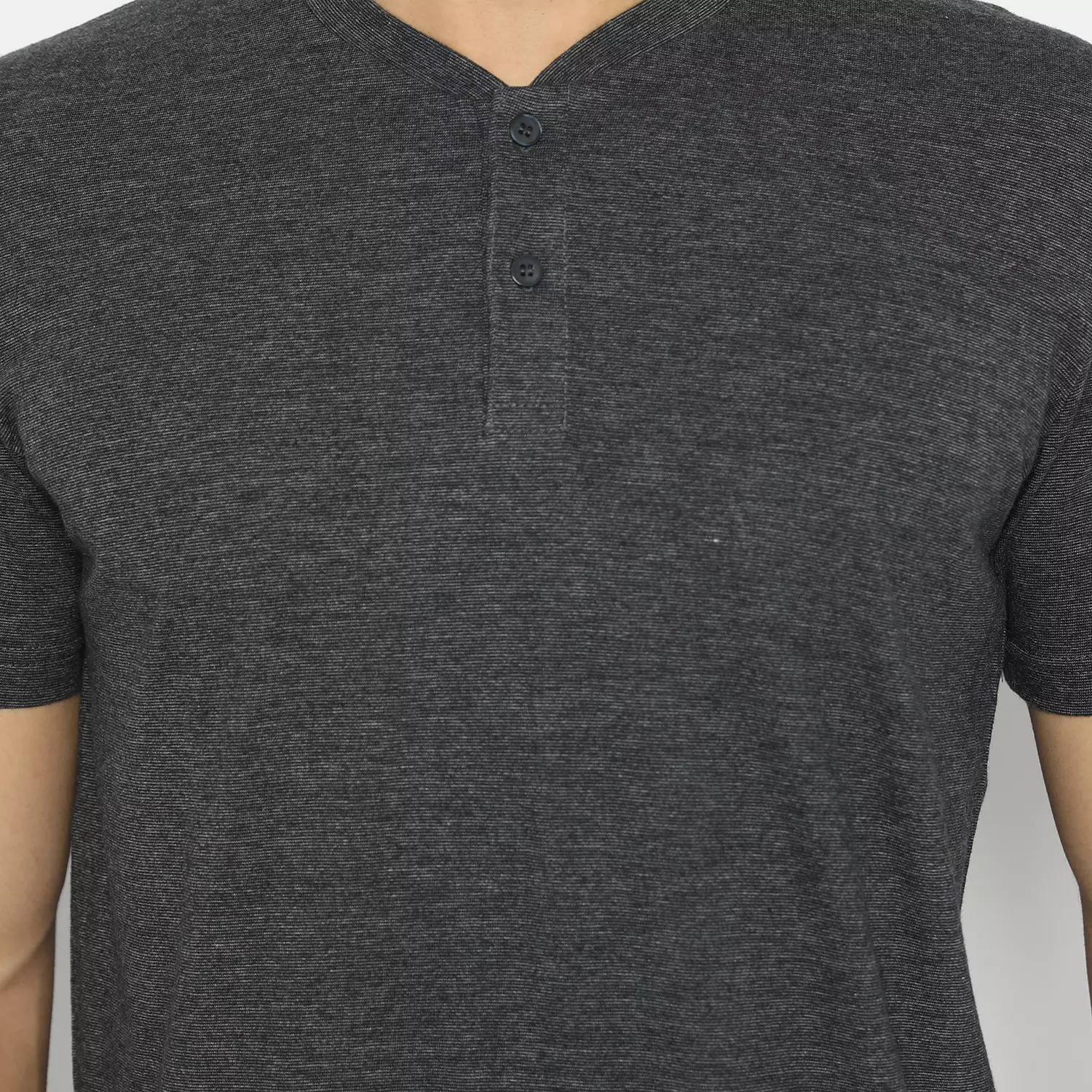 Kale Austin Black / Kaos Kancing Pria Lengan Pendek