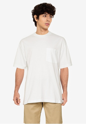 Abercrombie & Fitch white Essential T-Shirt 442FCAAECBBBE9GS_1