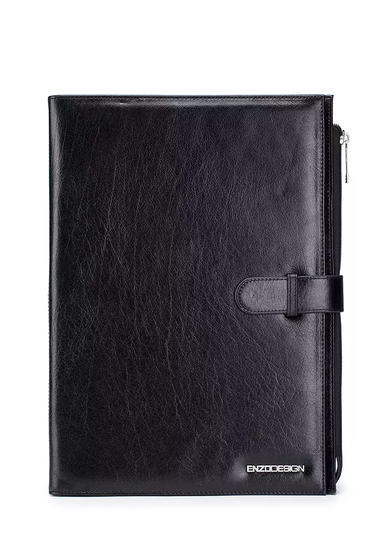 ENZODESIGN ENZODESIGN Buffalo Leather A4 Size Meeting Writing Padfolio   Enzodesign 6966 0576246 1 