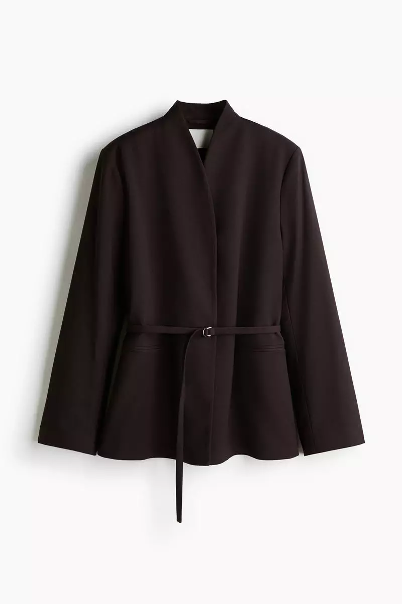 Belted blazer