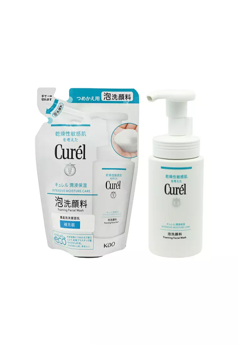Curél Intensive Moisture Care Foaming Facial Wash Value Pack 2piece