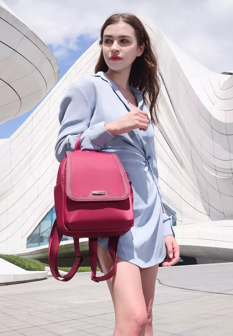 Flap Medium Bag Anti Theft Pocket With Laptop Compartment Backpack For Women