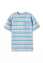 Licensed Bluey Let's Do This/Lilac Mood Stripe