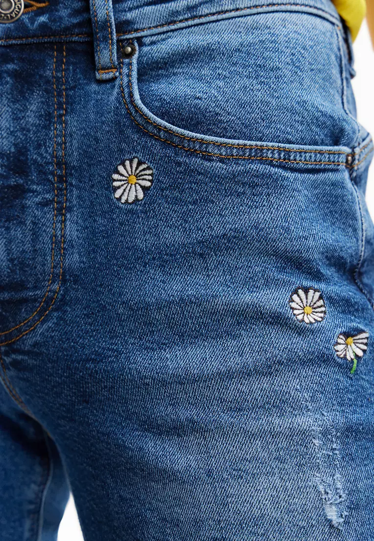 Desigual Woman Daisy flare jeans.