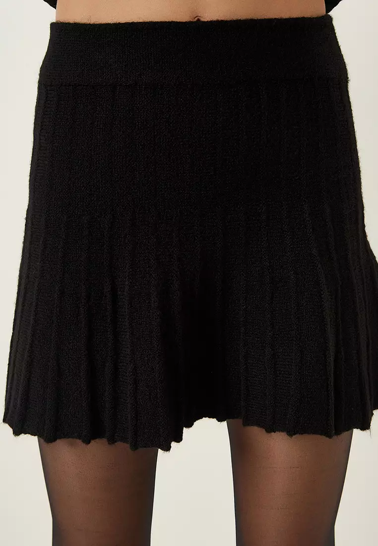 Turtleneck Sweater and Skirt Set