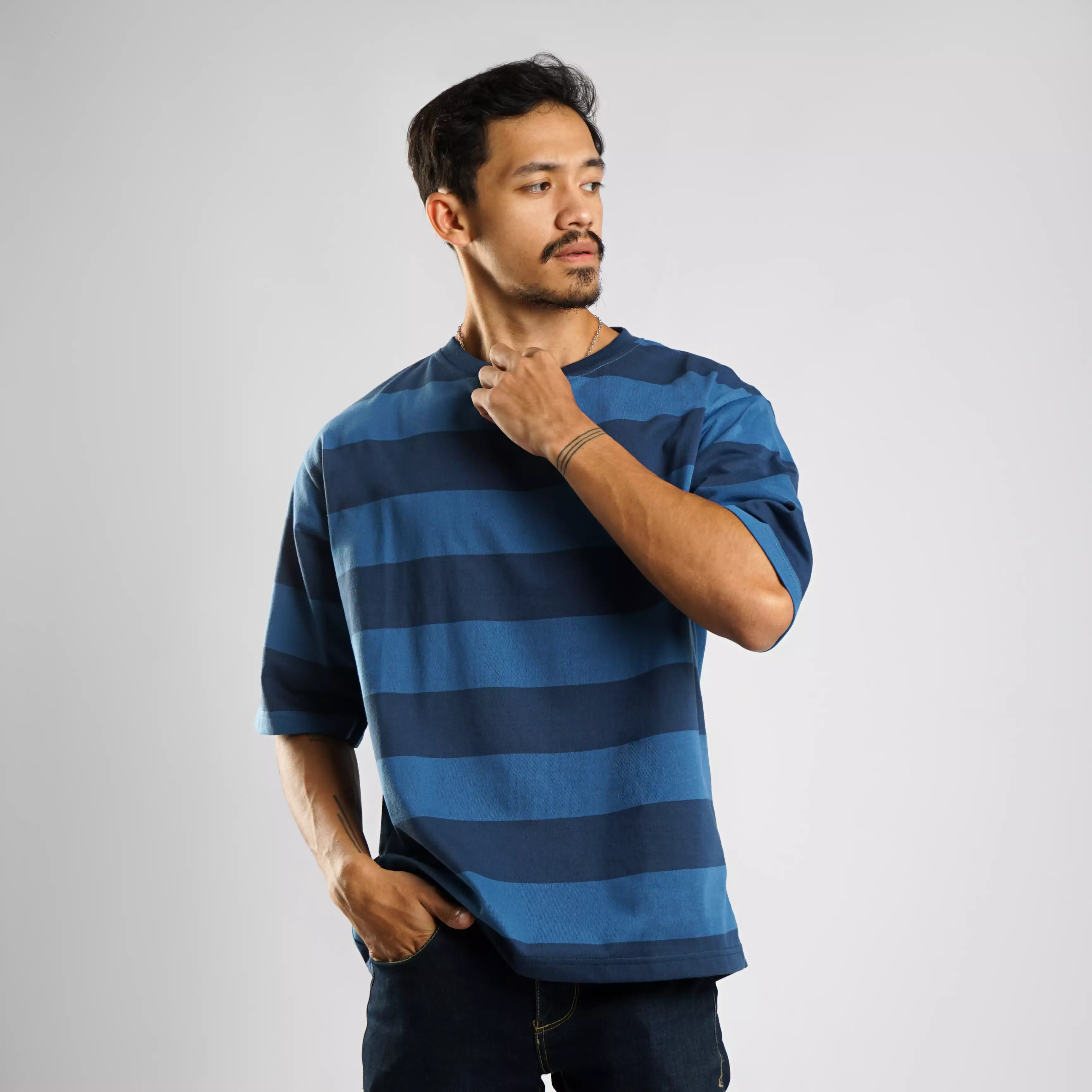 MATSUDA Kaos Oversize 20s Stripe Heavyweight Maebashi