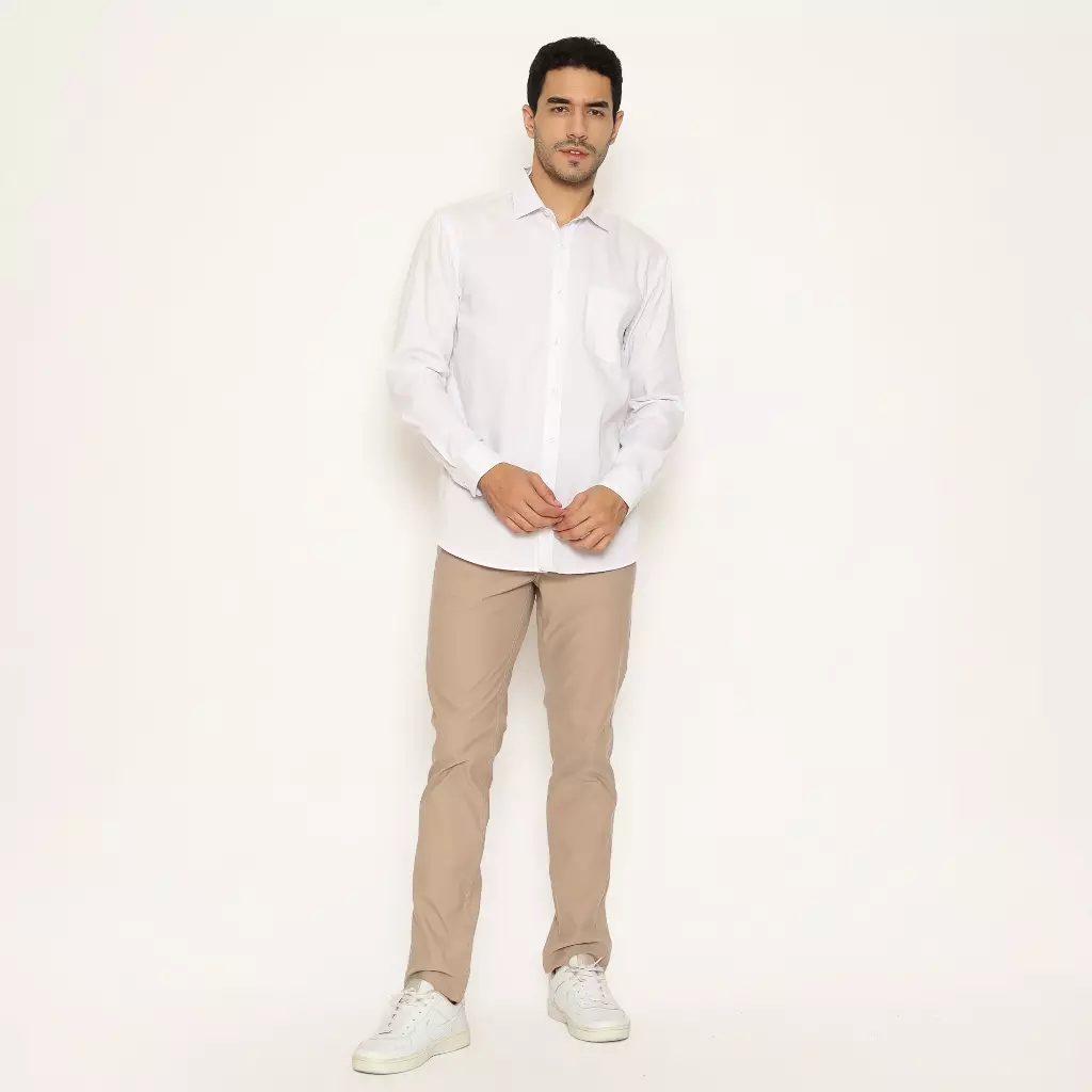 AMK Kemeja Pria Lengan Panjang SHS MASAHIRO L/S Premiere Solid White