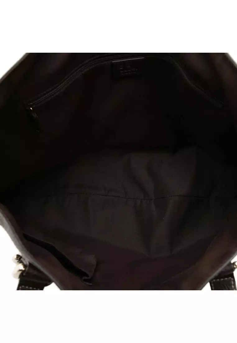 Pre-Loved Gucci Gg Crystal Abbey D Ring Convertible Tote
