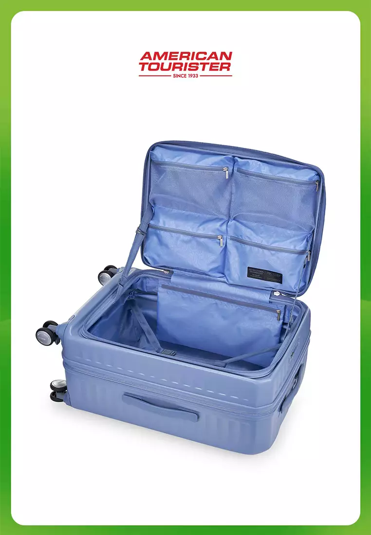 American Tourister Koper Hardcase Frontec Large 28 Inch Exp TSA OS - Elemental Blue