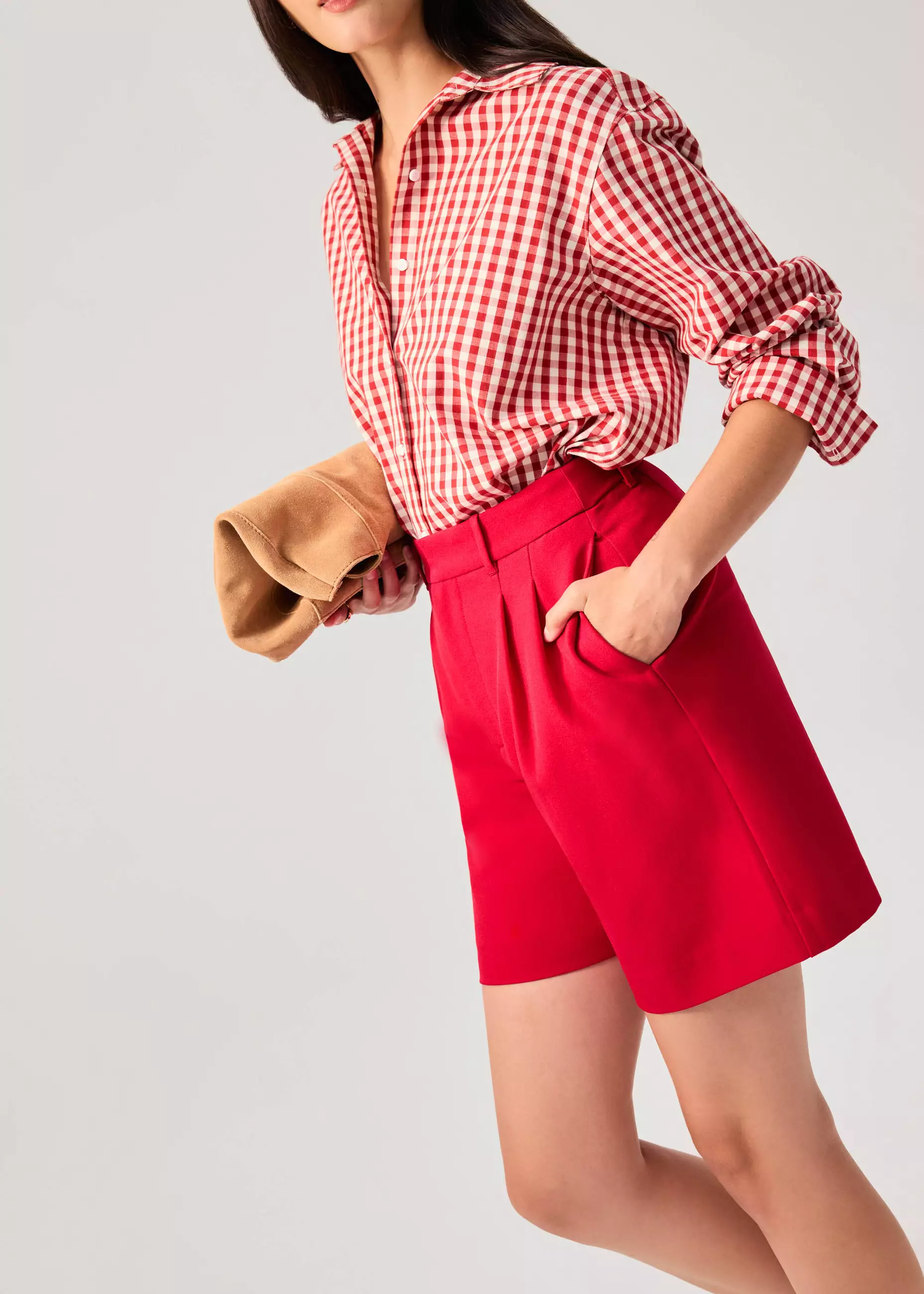 Celana Pendek Wanita - Lana Tailored High Waist Shorts