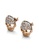LOVE AND LIFE gold Love & Life Skull Earrings (Rose Gold) Premium Crystals with 18K Real Gold Plated 55872AC47BC847GS_2