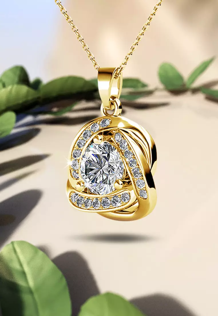 Krystal Couture Celtic Knot Necklace Embellished with SWAROVSKI