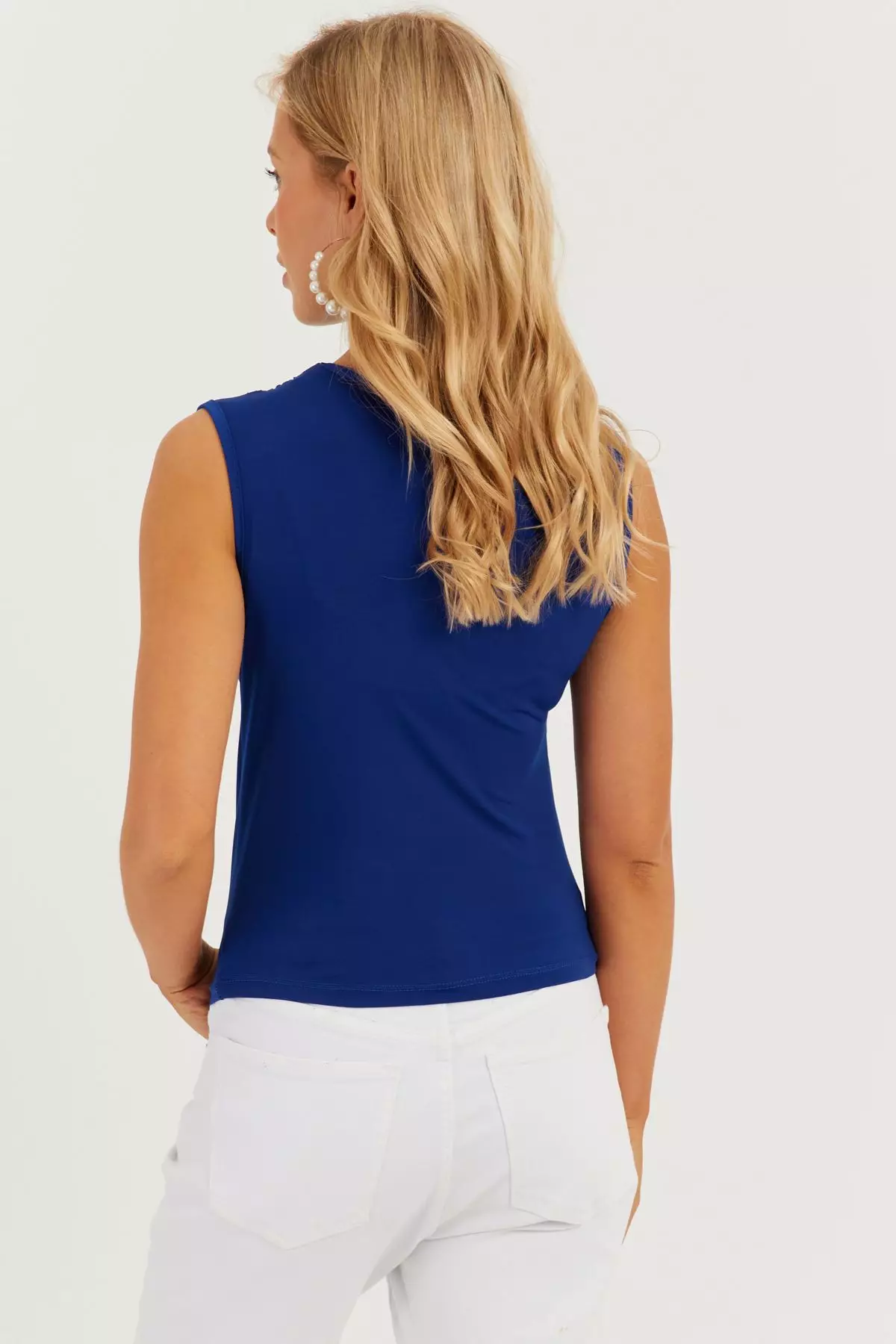 Sleeveless Ruched Top