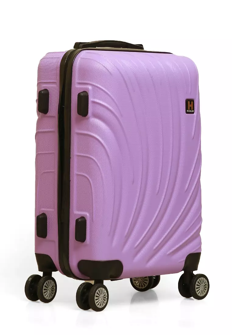 Carlton Tas Koper Unisex Size 20 Inch Travel Luggage Large Compartment Material Fiber ABS ORIGINAL - Purple