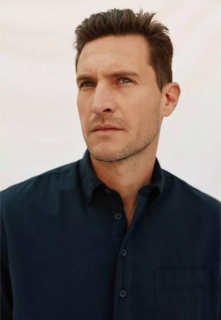 Plain Cotton Linen Short Sleeve Shirt