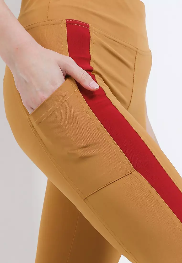 Celana Panjang Legging Olahraga Ladies Sport Long Pants Active Sport Olahraga Senam Yoga Pilates Gym Ketat Spandex