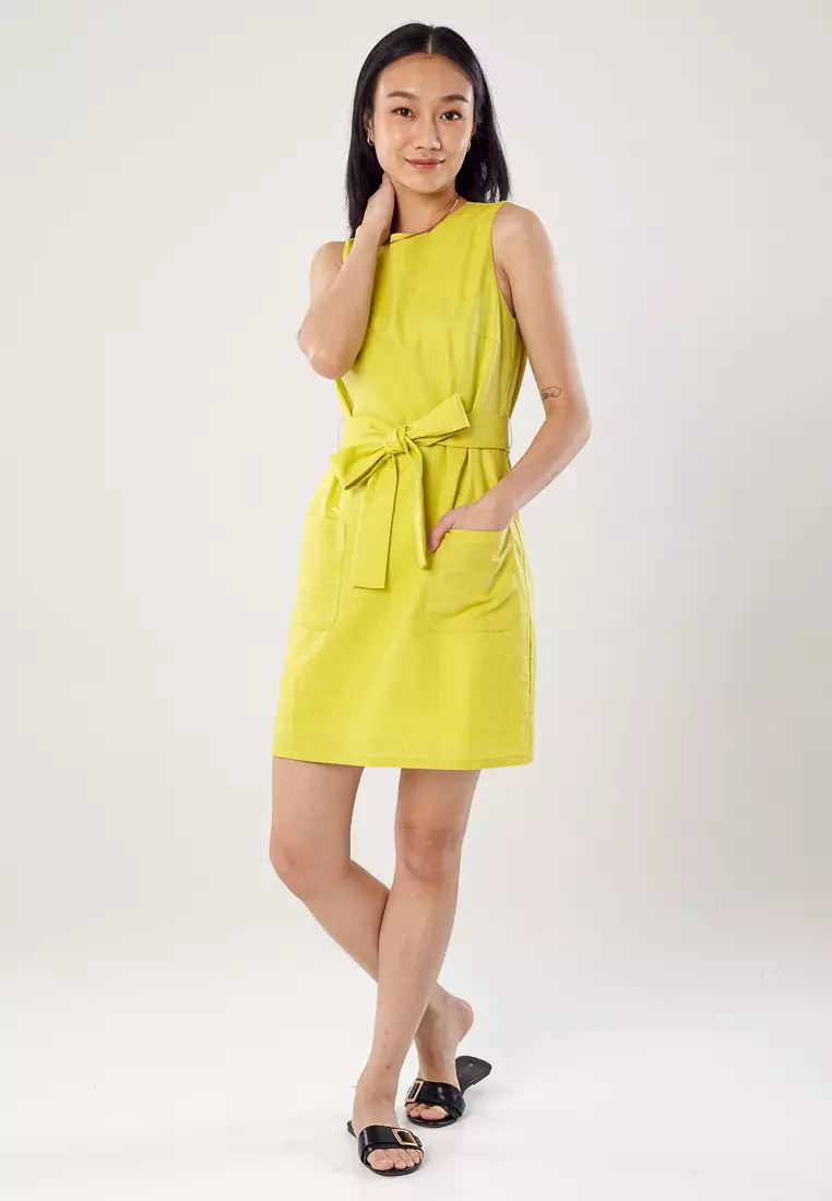 Dressing Paula Linen Shift Dress With Belt 2024 Buy Dressing