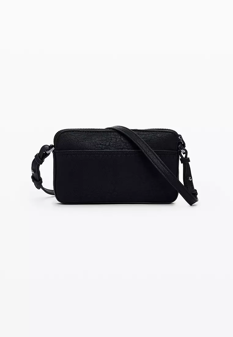 Medium embroidered crossbody purse