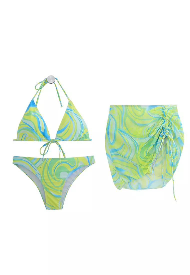 LYCKA LWW9304 European Lady Bikini Swimwear Green 2024, Buy LYCKA Online