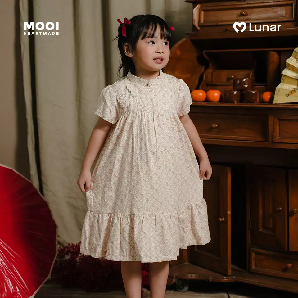 Mooi Dress Anak Perempuan Lunar Collection Lyn Cheongsam Dress - Red