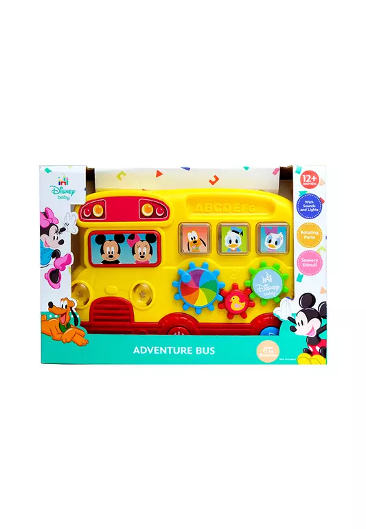 Disney Baby Adventure Bus with Lights and Sounds for Babies – Musical Toys for Baby and Toddlers for Boys Girl 12 months and Up