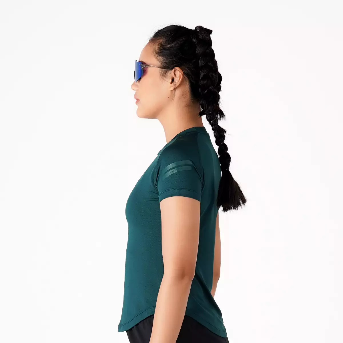 Tiento Jersey Running Women Kaos Olahraga Wanita Baju Lari Quick Dry South Emerald