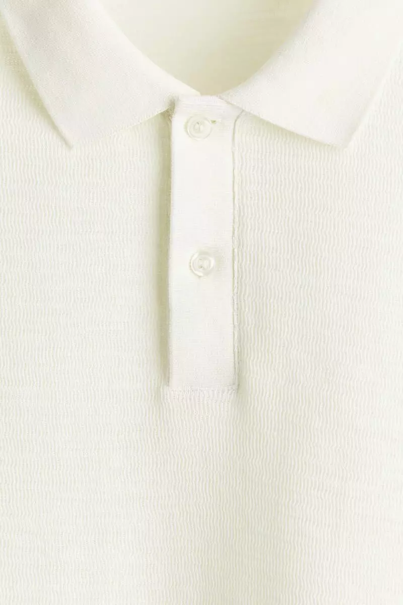 Slim Fit Jacquard-knit polo shirt