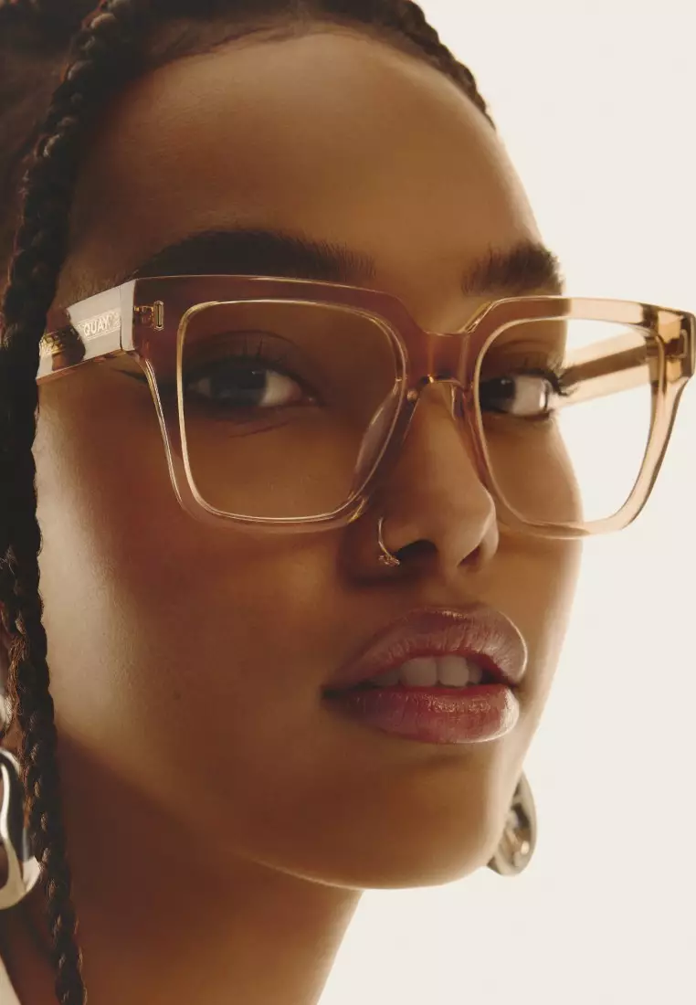 QUAY Bold Type Optical Eyeglasses - Oat