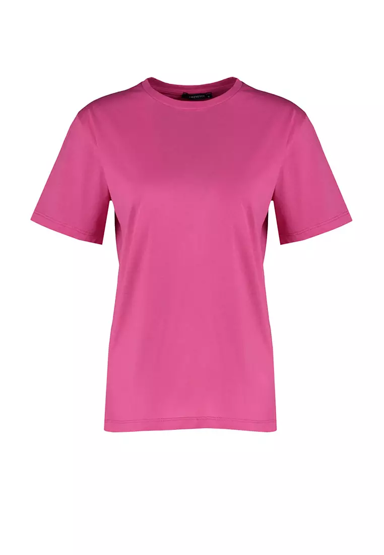 Crew Neck Boyfriend Knitted T-Shirt