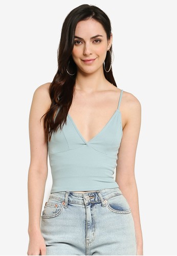 Jual Trendyol Powder Blue Crop Top Original Zalora Indonesia