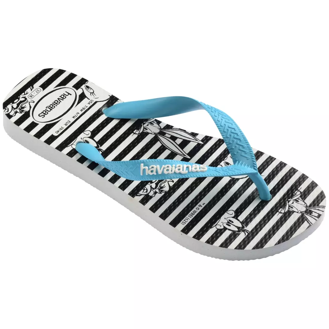 Havaianas 0093 Top Warner Logomania White/Blue - Sandal Pria