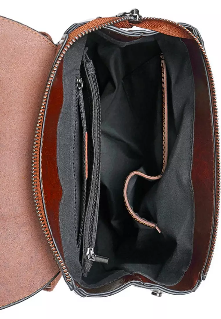 Mms leather backpack shop