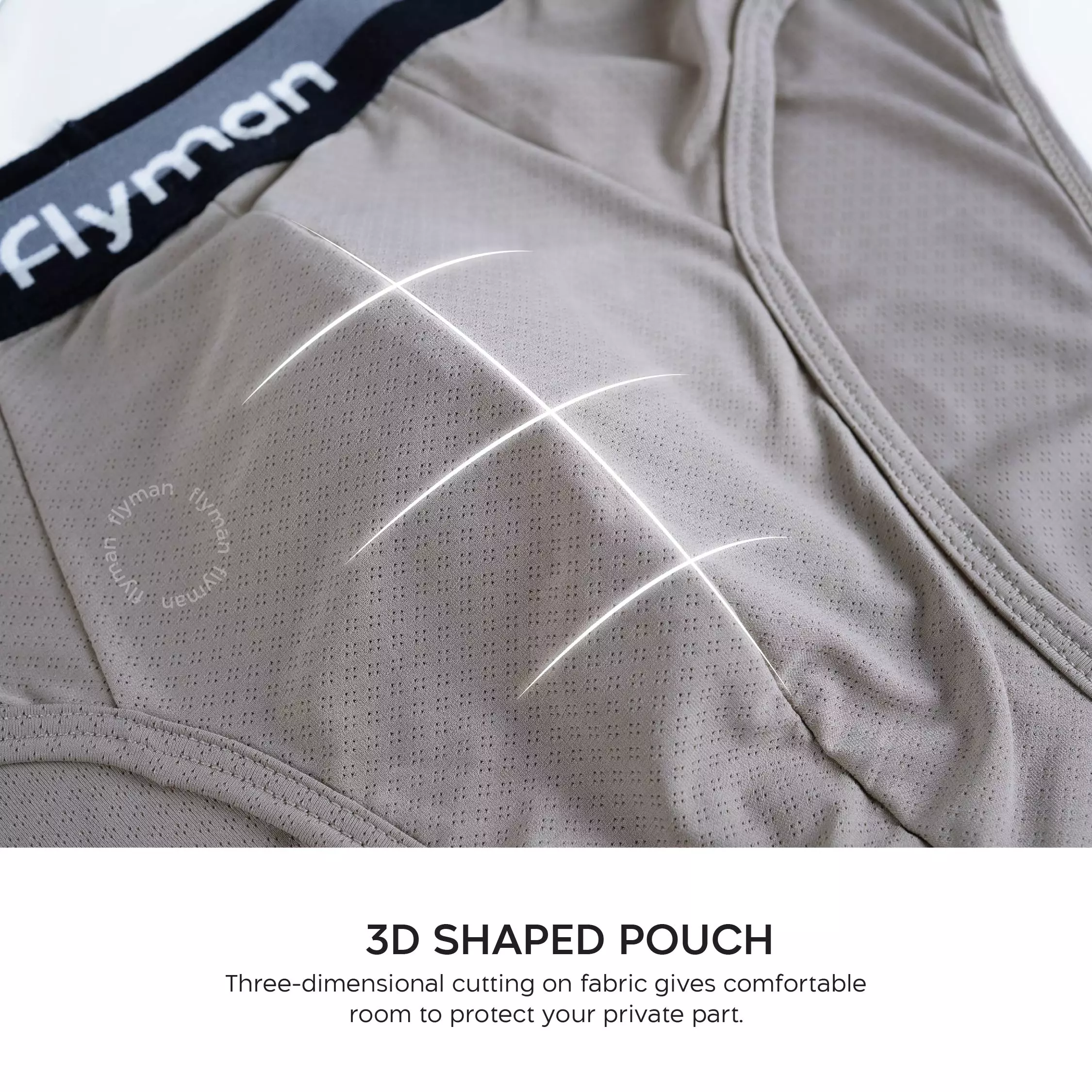 Flyman Ice Silk Briefs 1 pcs FM 3455 - Marble