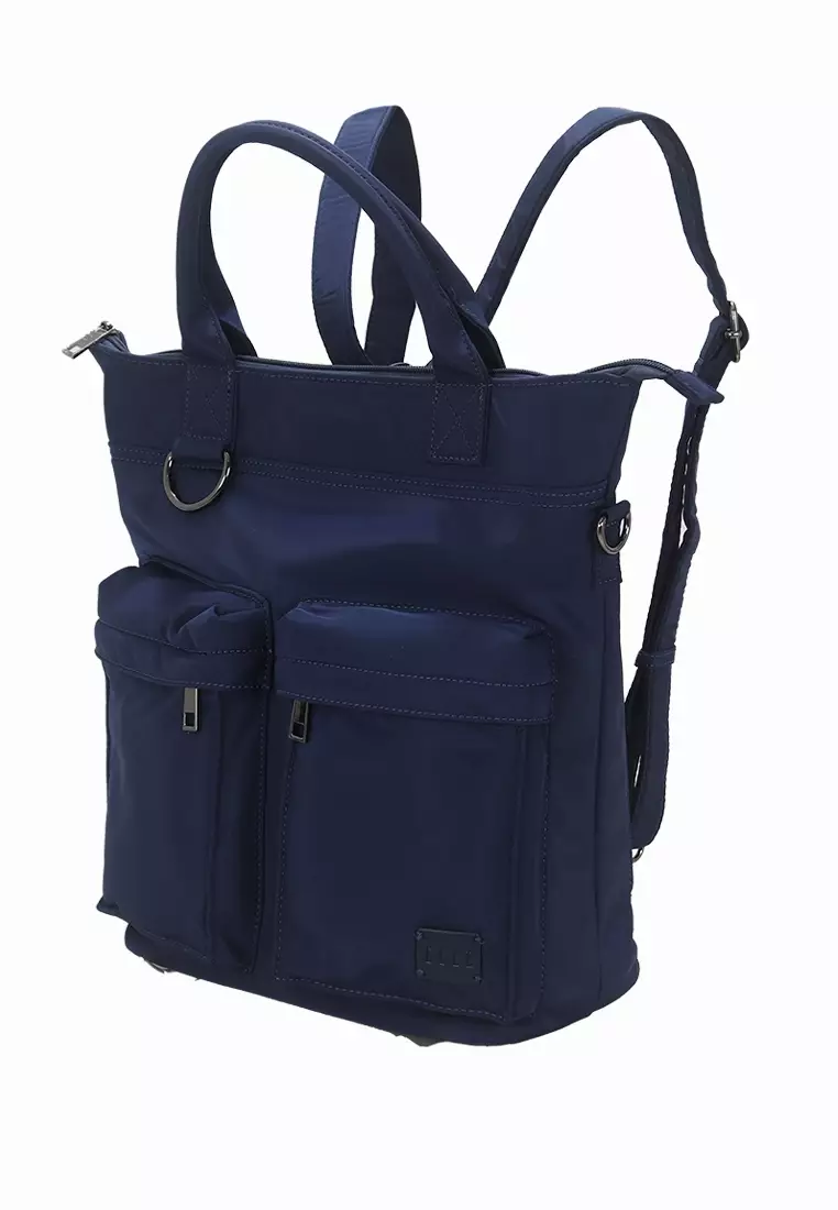 Elle Backpack B05-EL-3218 Blue With Pouch acc