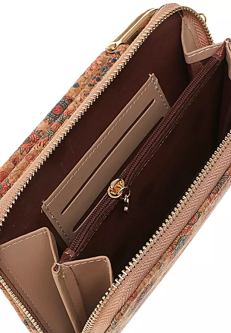 Tas Selempang Wanita Sun Flower Dompet Sling Bag Multifungsi Many Slot Material Kulit Leather ORIGINAL