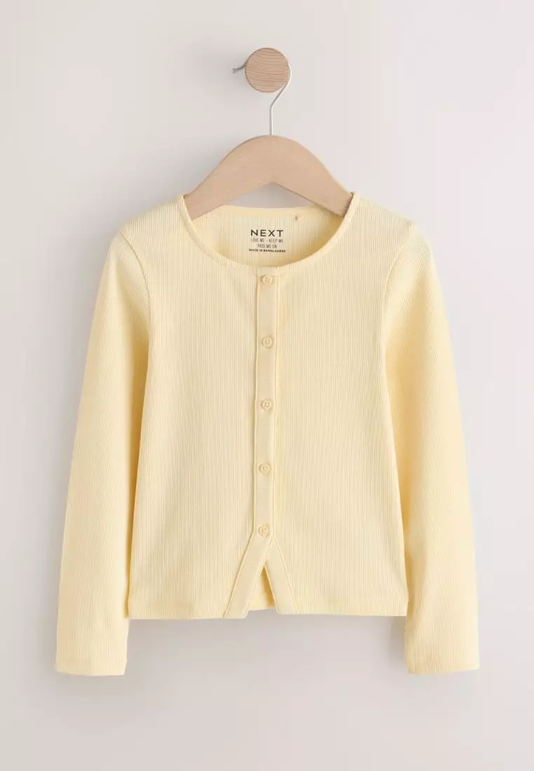 Long Sleeve Ribbed Cardigan