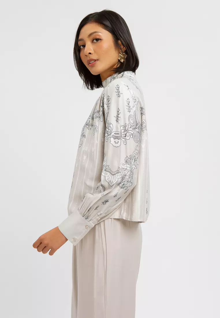 Minimal Top Saida Smoke Grey