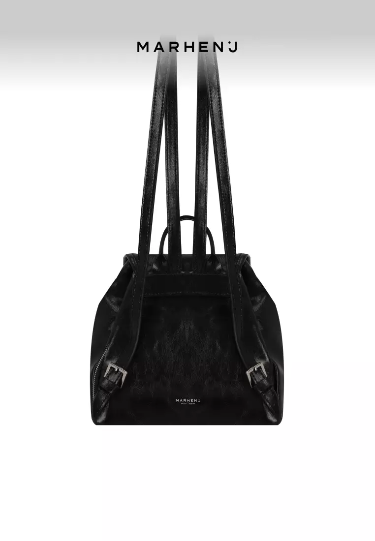 RENEE Vegan Leather Backpack Black