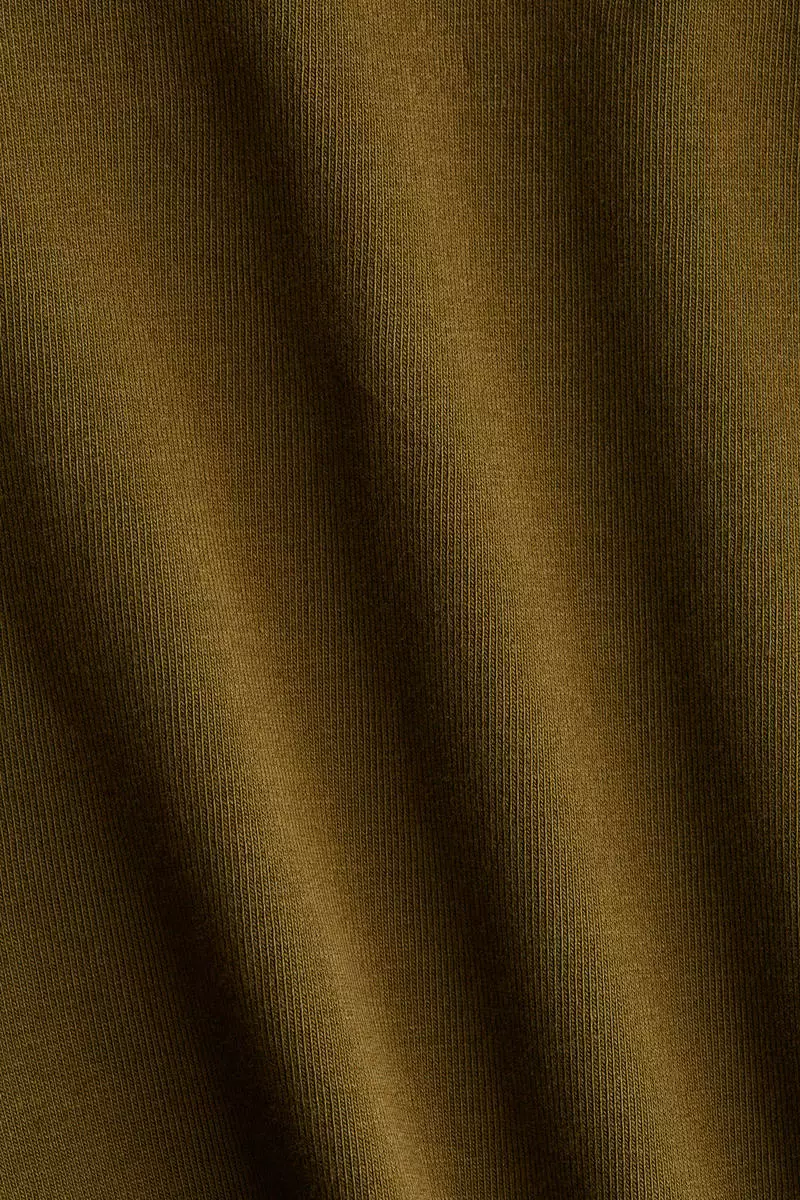 Foldover-waist cotton trousers