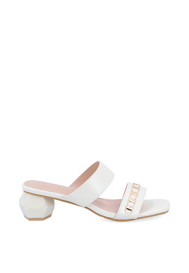 Light Grey Prism Heeled Sandals