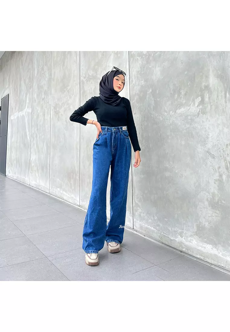 Highwaist Adjustable Super Baggy Jeans 882 HIBERNATION