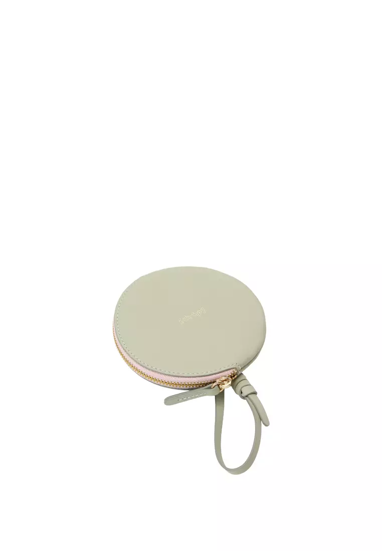 Strap Round Zip Card Case - Mint