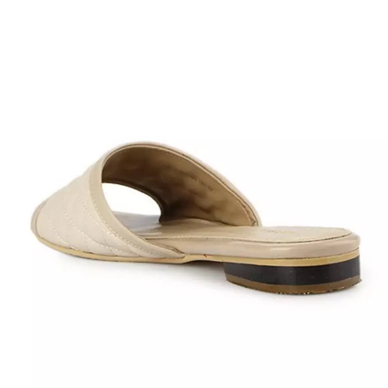 Loly Sandal wanita Flat Slip On - Cream