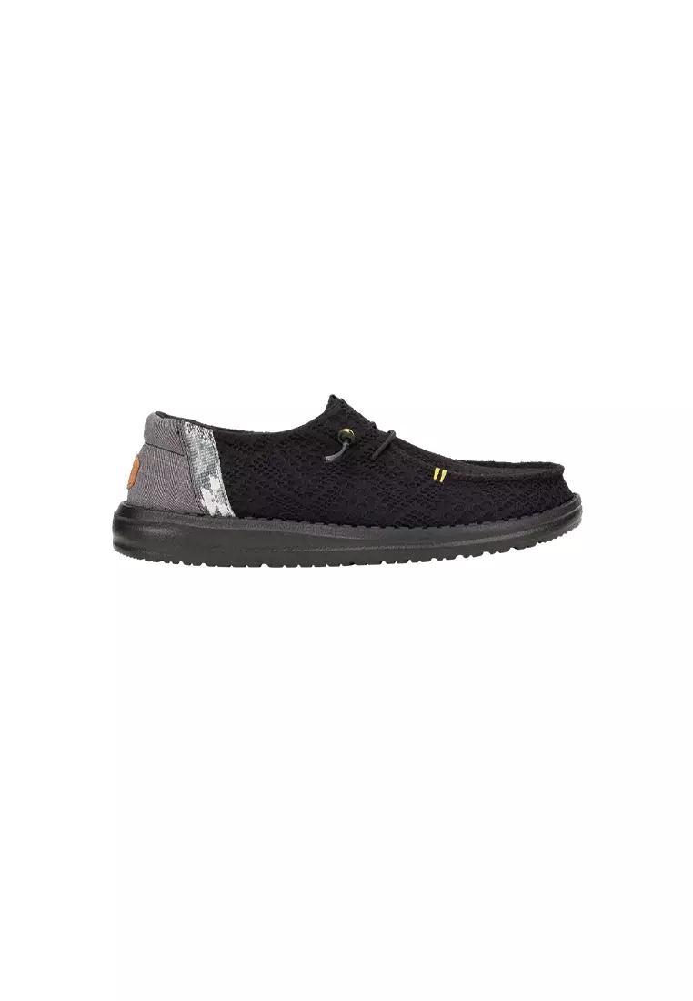 Discount on HeyDude  shoes - SKU: HeyDude Women's Wendy Boho Crochet in Black/Black