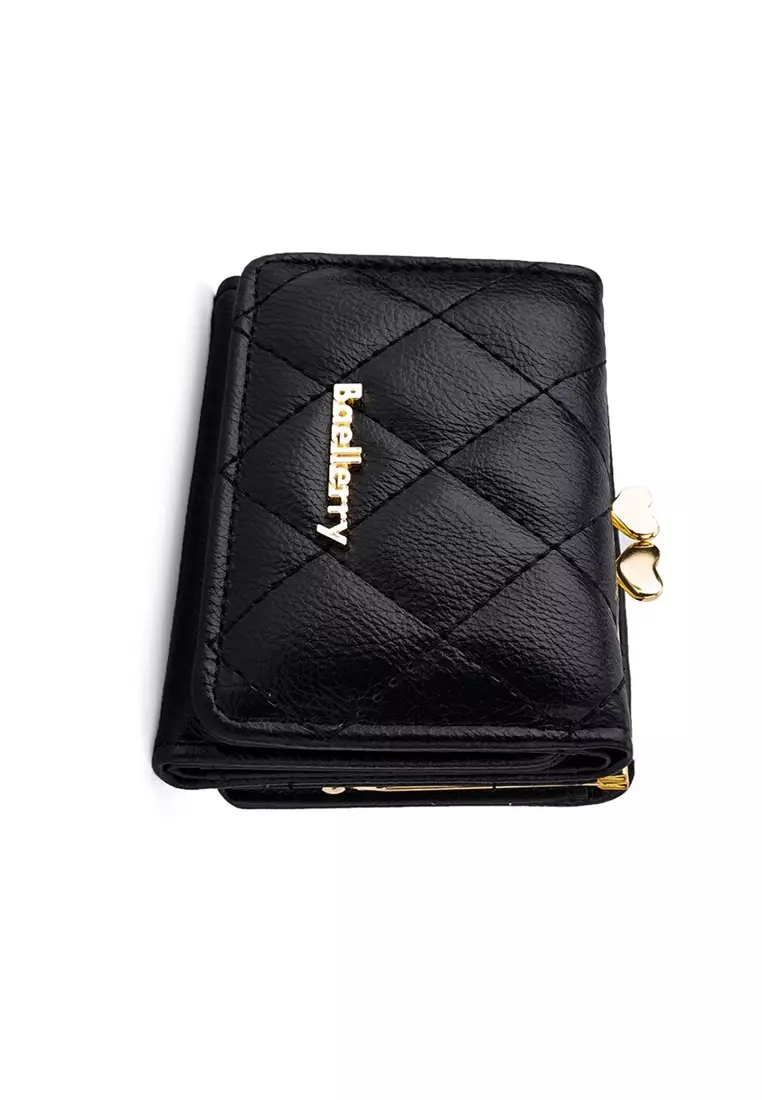 Dompet Wanita Lipat Pendek Bahan Kulit PU Leather