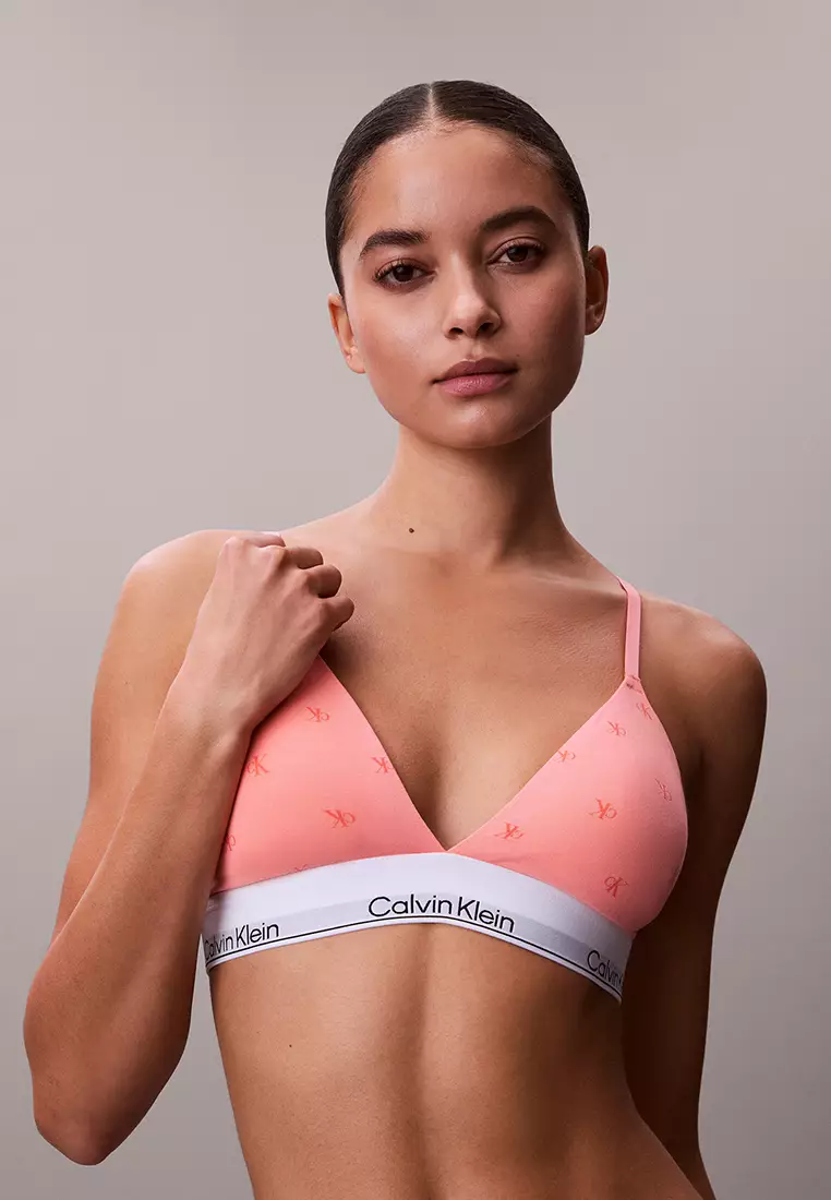 Icon Lightly Lined Triangle Bralette - Calvin Klein Underwear