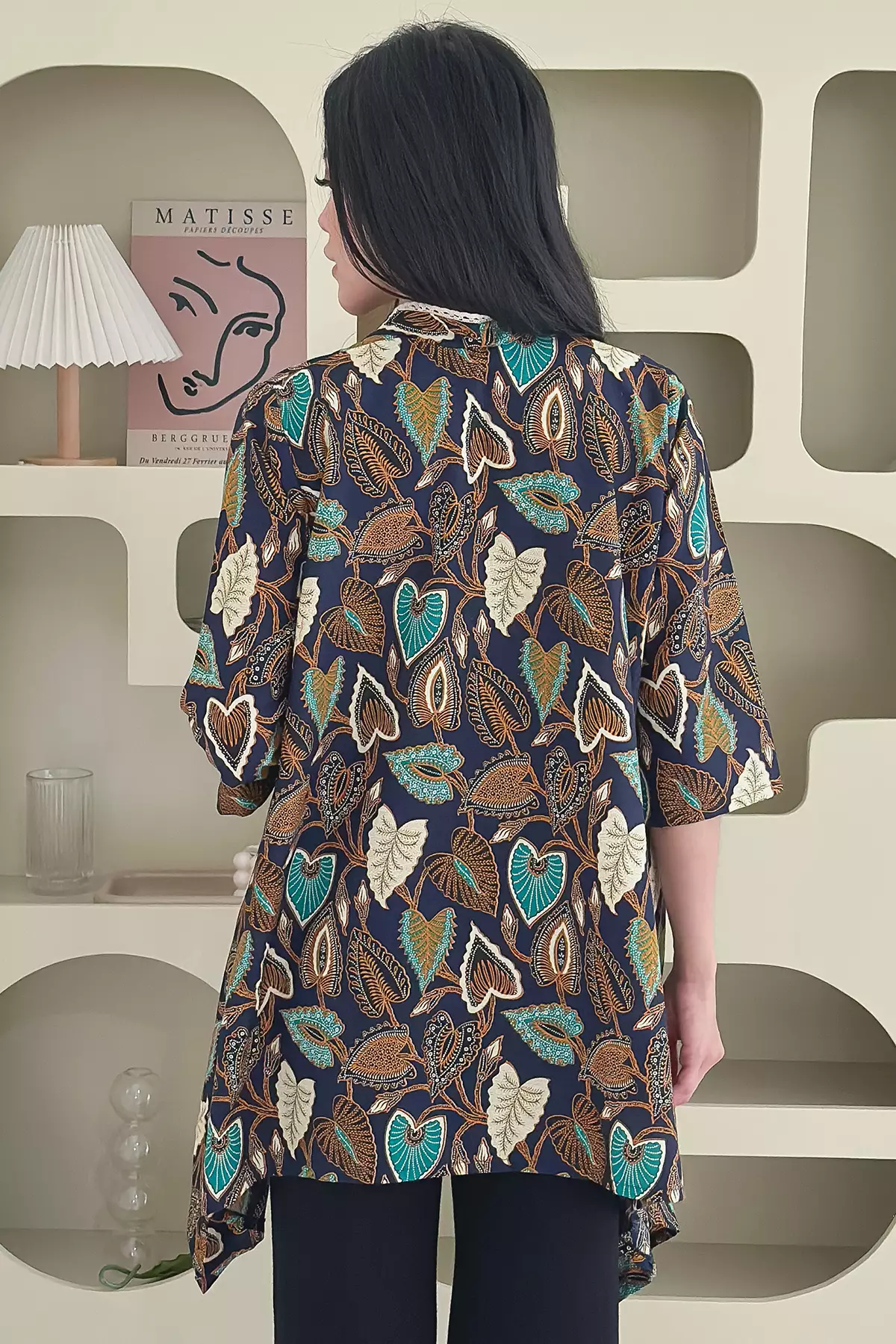 Bilqiz Daun Hijau Outer Batik