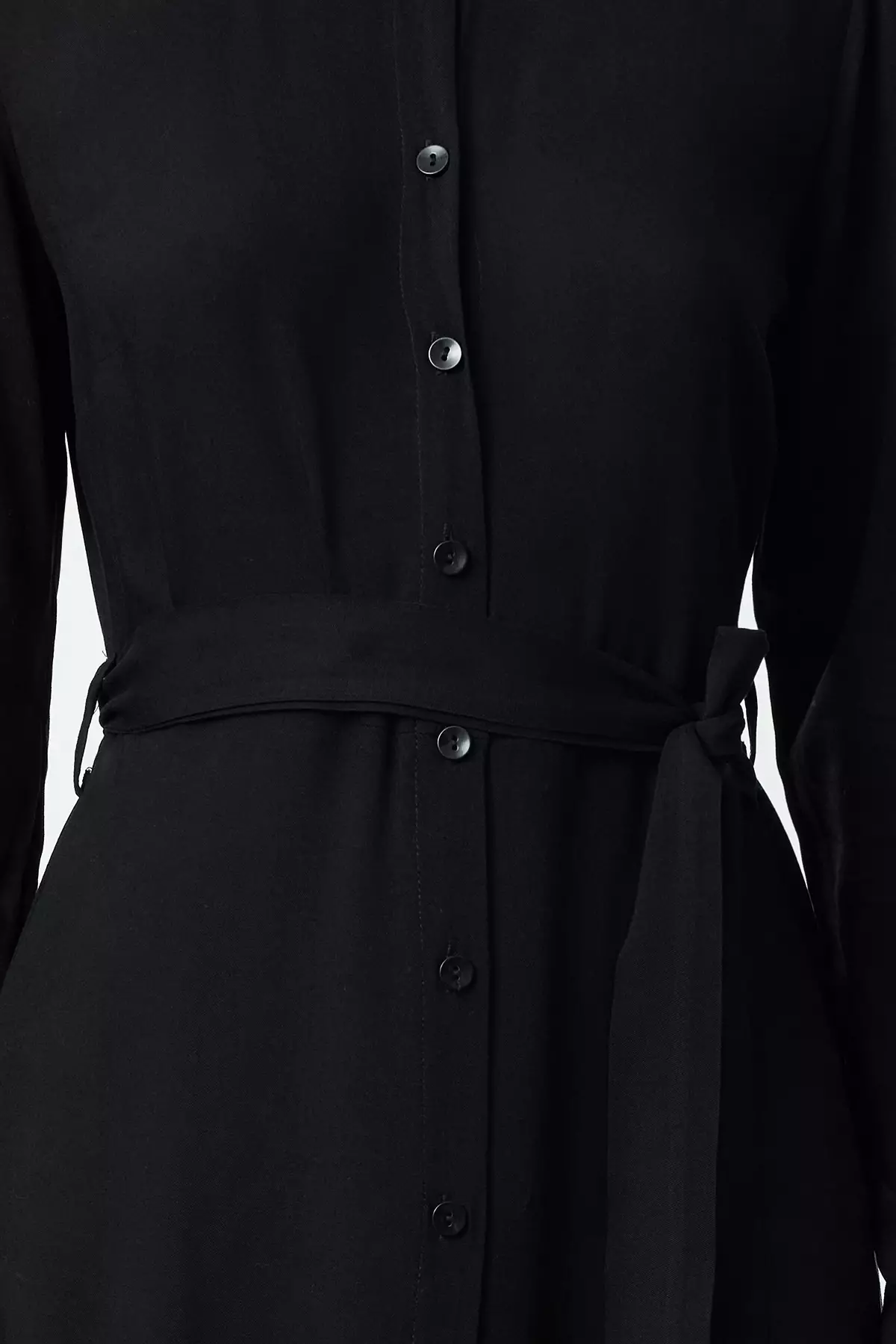 Buttoned Midi Dress